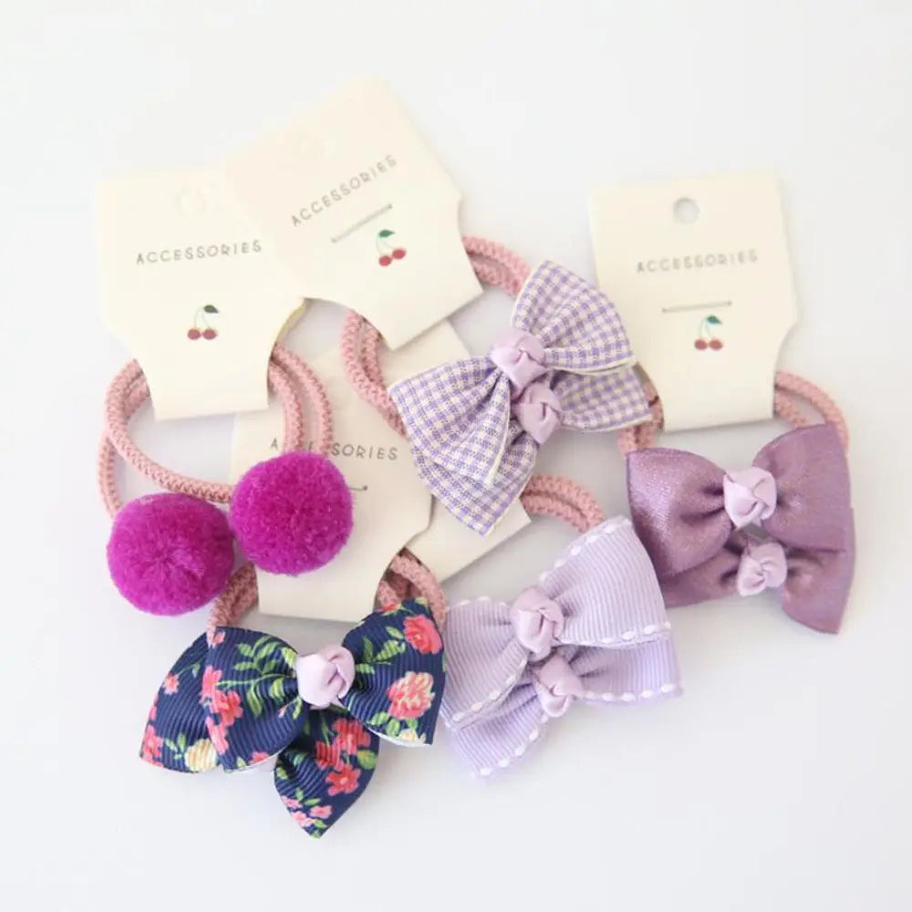 Baby Hair Band Girls Ties Bows Elastic Rubber Band Scrunchies Elastique Cheveux Fille Haar Kids Hair Accessories For Children