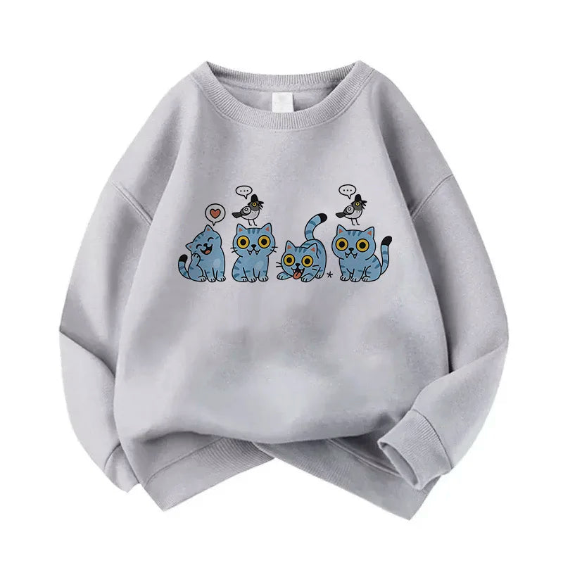 Casual Unisex  Boys Girls Movie Fans Gift Hoodie Manga Kids Huntrix Kpop Demon Hunters Children's Sweatshirt Cute Tiger Hoody