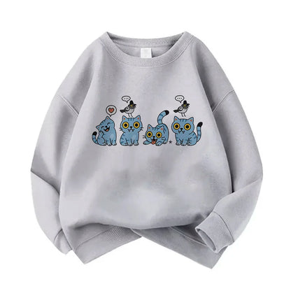 Casual Unisex  Boys Girls Movie Fans Gift Hoodie Manga Kids Huntrix Kpop Demon Hunters Children's Sweatshirt Cute Tiger Hoody