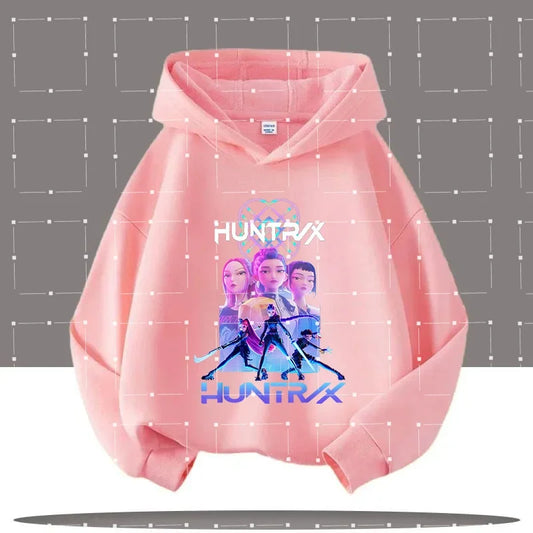 2025 KPop Demon Hunters Hoodie Fashion Rumi Sweatshirt Pullover Cute Long Sleeve Autumn Boys Girls Cartoon Y2K Hoody Sportswear