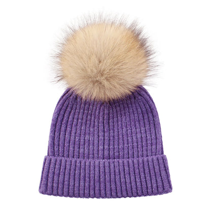 Personalized Name Big Pompom Winter Baby Hats Cute Beanies Caps Knitted Headwraps Warm Kids Crochet Infant Kids Headwear