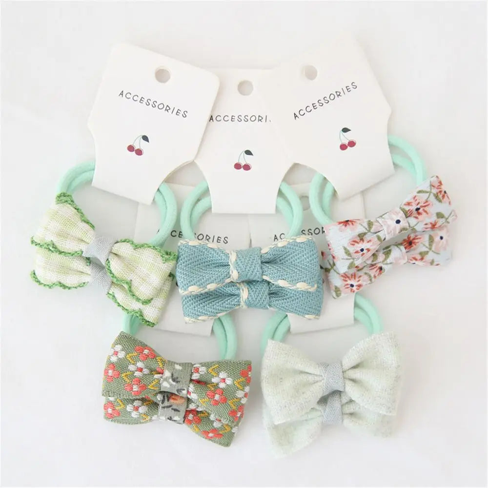 Baby Hair Band Girls Ties Bows Elastic Rubber Band Scrunchies Elastique Cheveux Fille Haar Kids Hair Accessories For Children