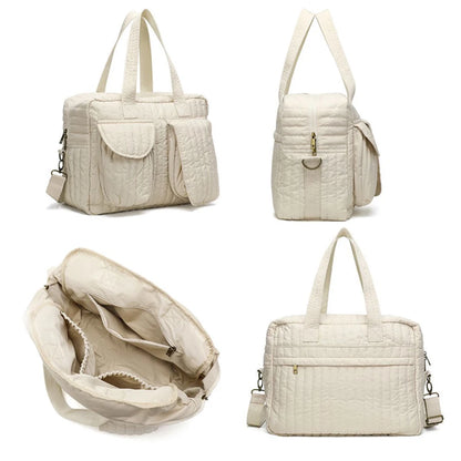 large Capacity Lightweight Multi Compartment Design Baby Diaper Bag Suitable for Storing Bottles Diapers and Clothing Mommy Bag