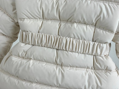 New Girls' Hooded Warm Cotton Clothes Waisted Mid-Length Girls' Jackets Winter Windproof Plus Velvet Thickened Down Jackets