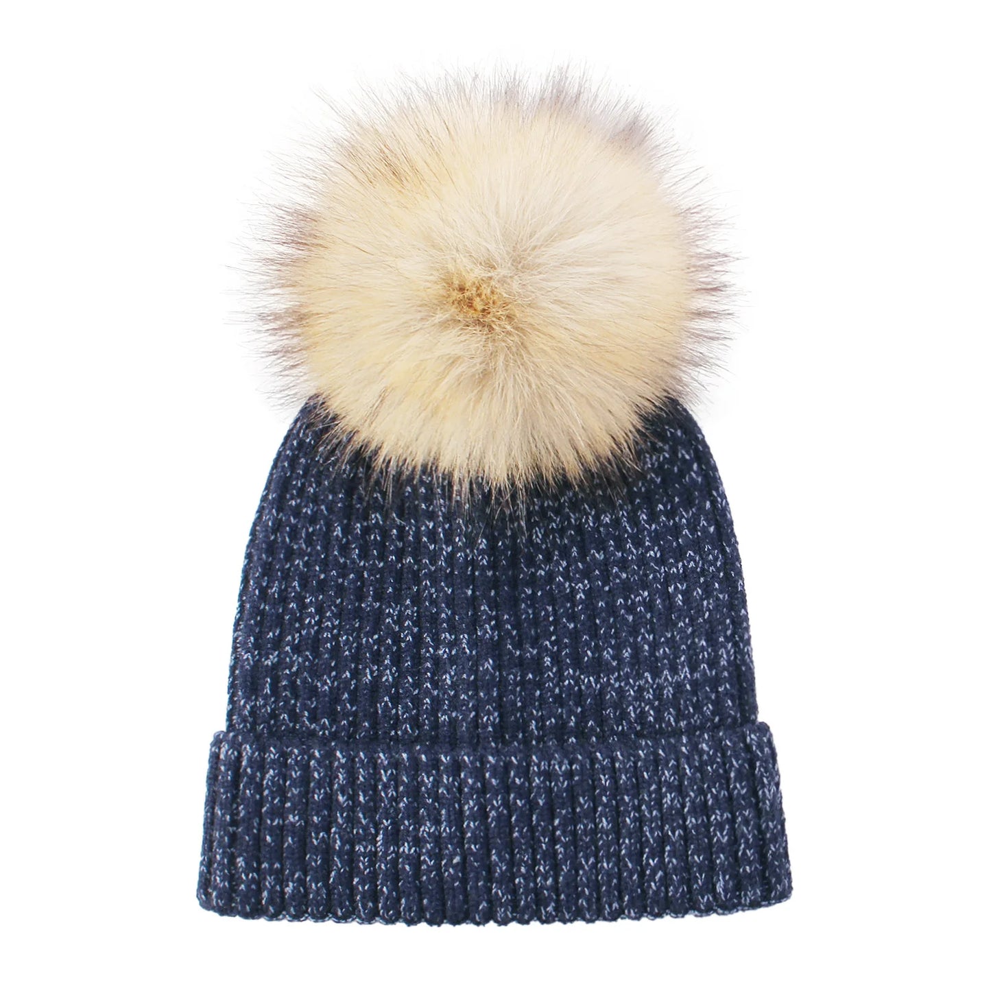 Personalized Name Big Pompom Winter Baby Hats Cute Beanies Caps Knitted Headwraps Warm Kids Crochet Infant Kids Headwear