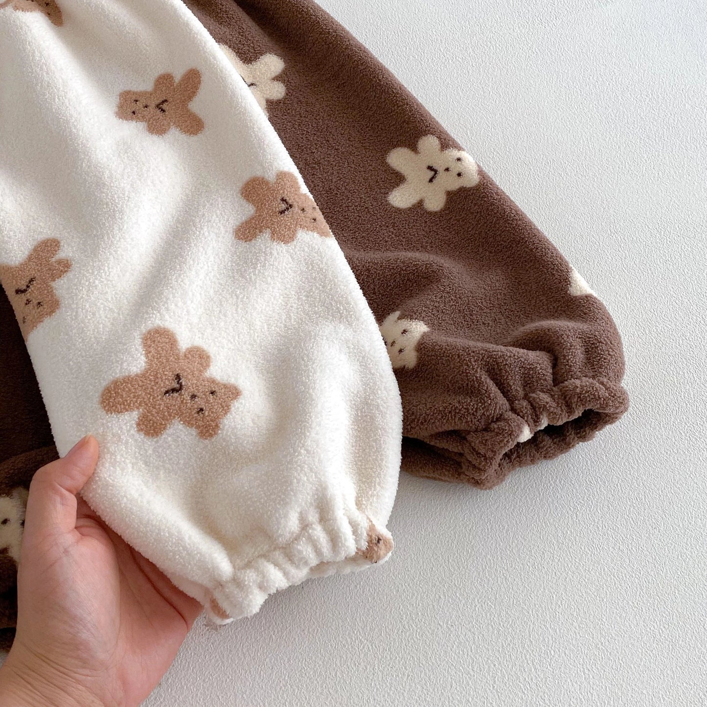 1-7Age Kids Cartoon Plush Pants Cartoon Full Print Pajamas Pants ;Lovely Soft Loose All-match Pants For Baby Boys Girl Home Wear