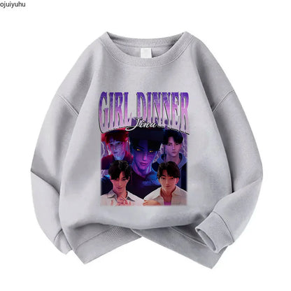 Casual Unisex  Boys Girls Movie Fans Gift Hoodie Manga Kids Huntrix Kpop Demon Hunters Children's Sweatshirt Cute Tiger Hoody